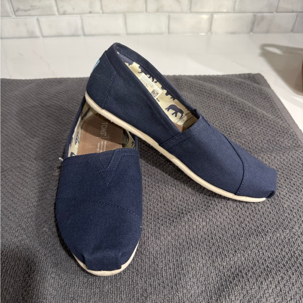 Toms Navy Blue Slip-On Shoes